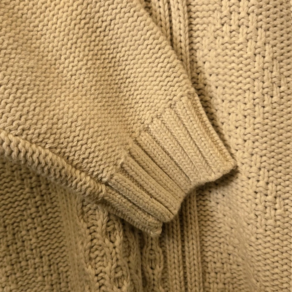 Chaps Ivory Classics Cable Knit Pullover Round Neck Long Sleeve Sweater Mens XXL - Picture 4 of 11